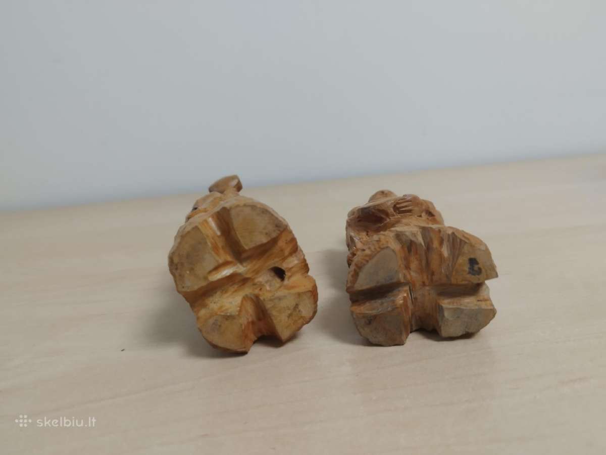 Japonų Shichifukujin medinės skulptūrėlės - nuotraukos Nr. 12