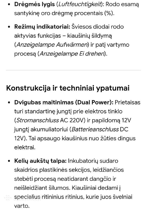 Pilnai automatinis kiaušinių inkubatorius 120vnt - nuotraukos Nr. 3