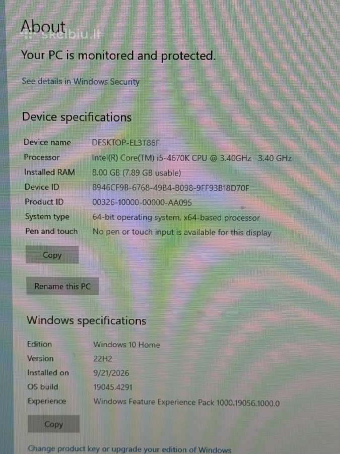 Kompiuteris i5-4670k / Gtx 760 2gb / 8gb RAM - nuotraukos Nr. 2