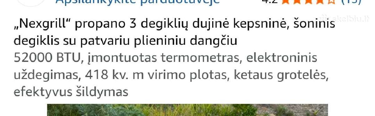 Nexgrill dujinis grilius - nuotraukos Nr. 4