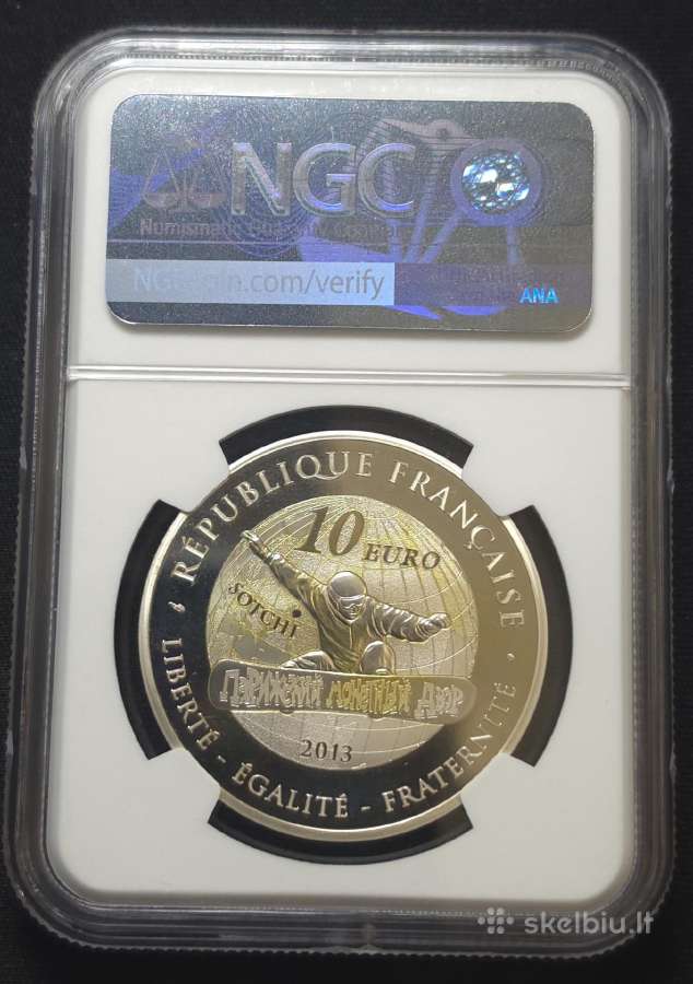 10 Euro Prancūzija 2013 m. Sochi Olympics. Ngc - nuotraukos Nr. 2