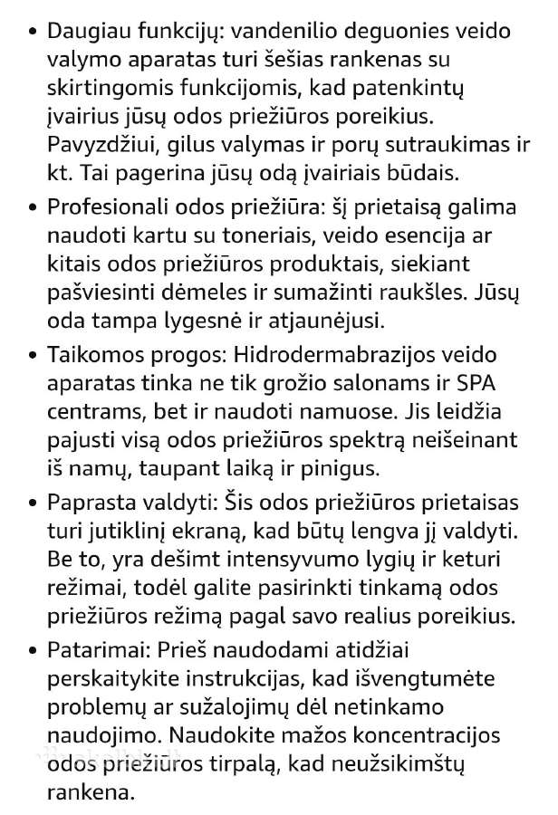Daugiafunkcinis 6-1 dermabrazijos aparatas - nuotraukos Nr. 5