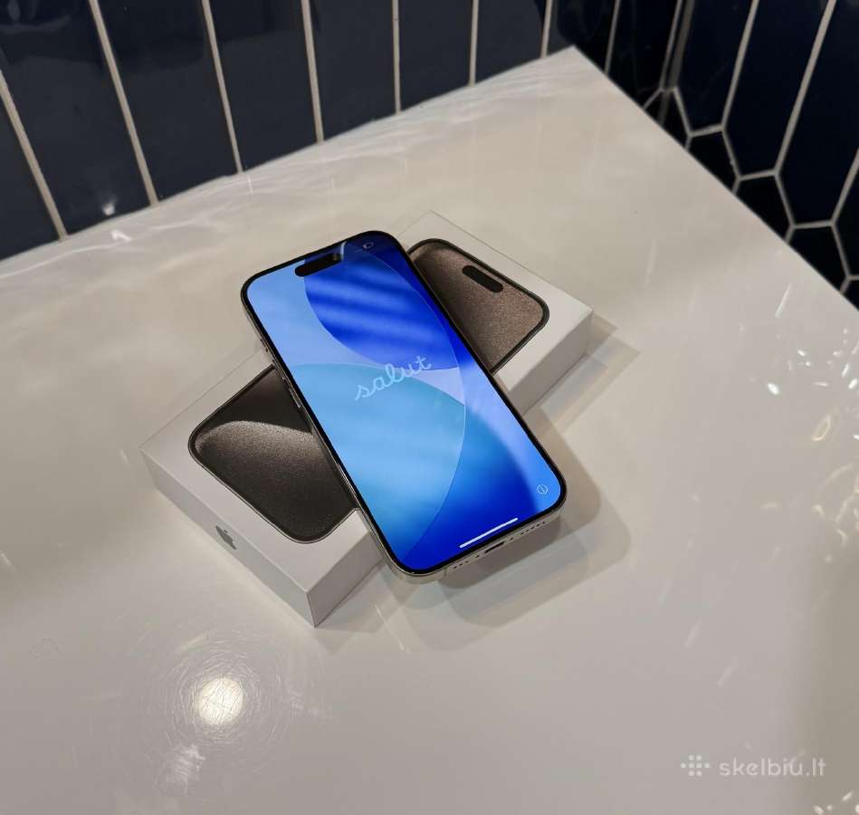 iPhone 15 Pro Natural Titanium 256gb - nuotraukos Nr. 2