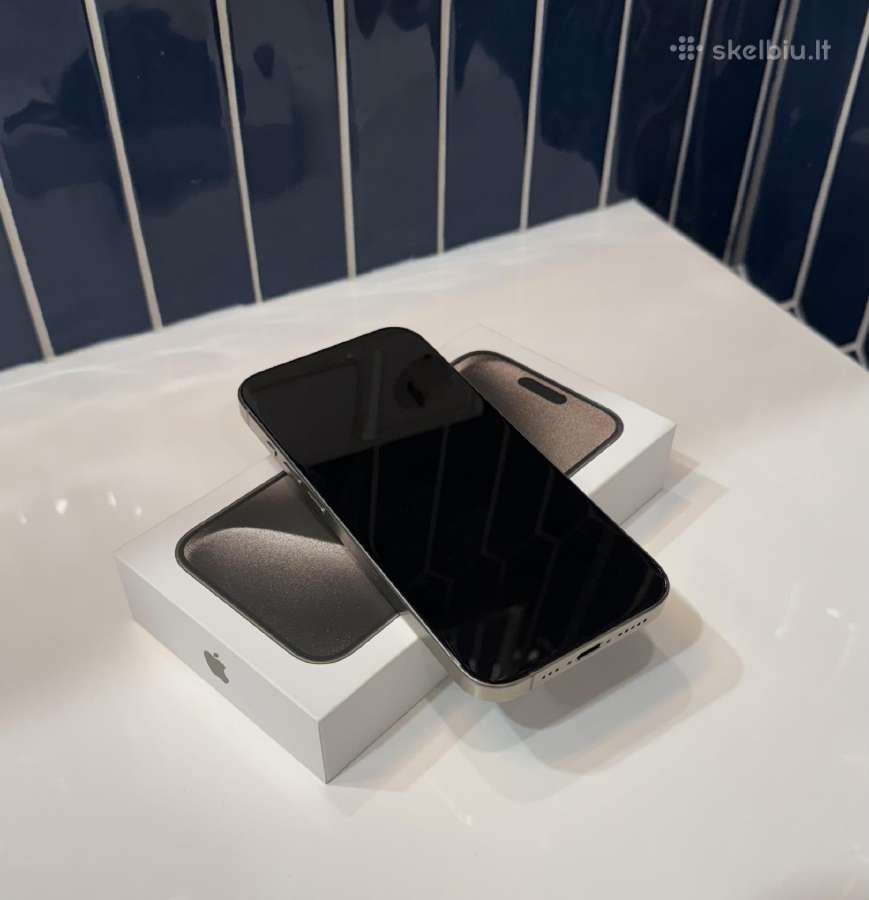 iPhone 15 Pro Natural Titanium 256gb - nuotraukos Nr. 4