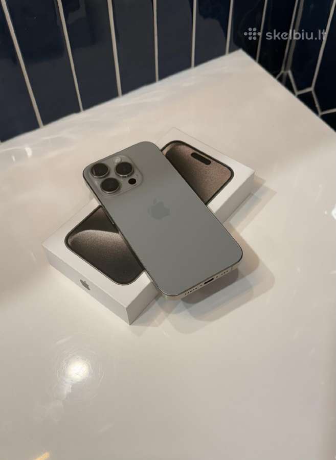 iPhone 15 Pro Natural Titanium 256gb - nuotraukos Nr. 5