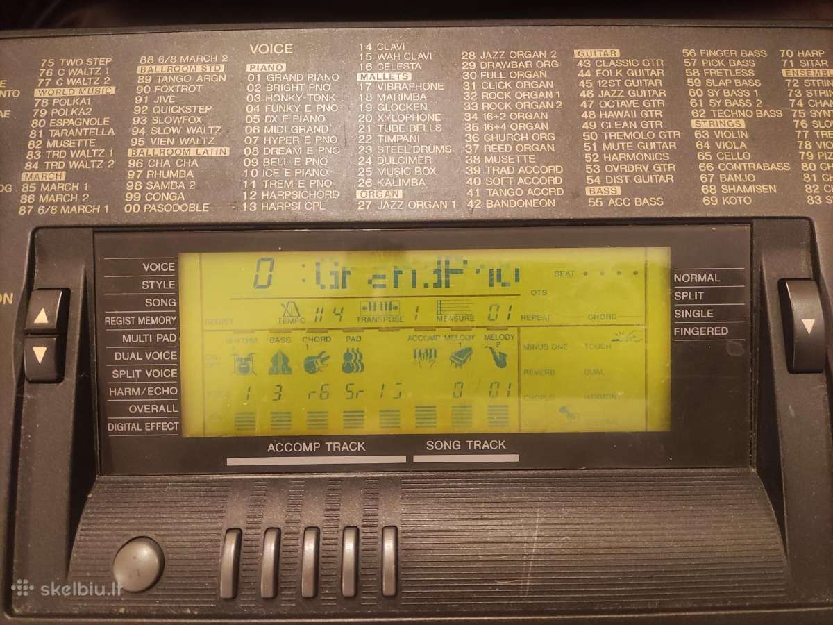 Sintezatorius Yamaha Psr-520 - nuotraukos Nr. 2