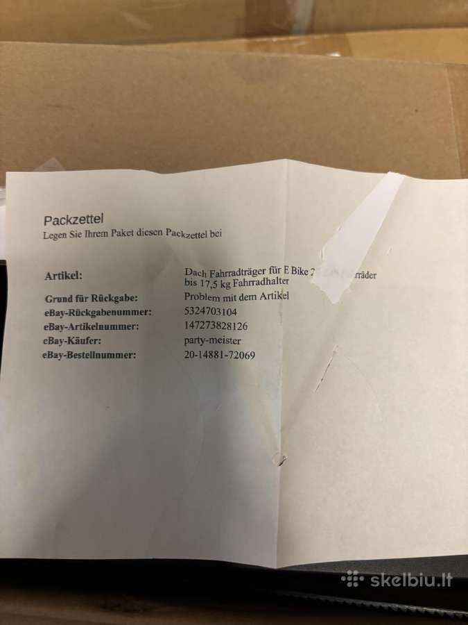 Elektrinių dviračių laikiklis ant stogo - nuotraukos Nr. 4
