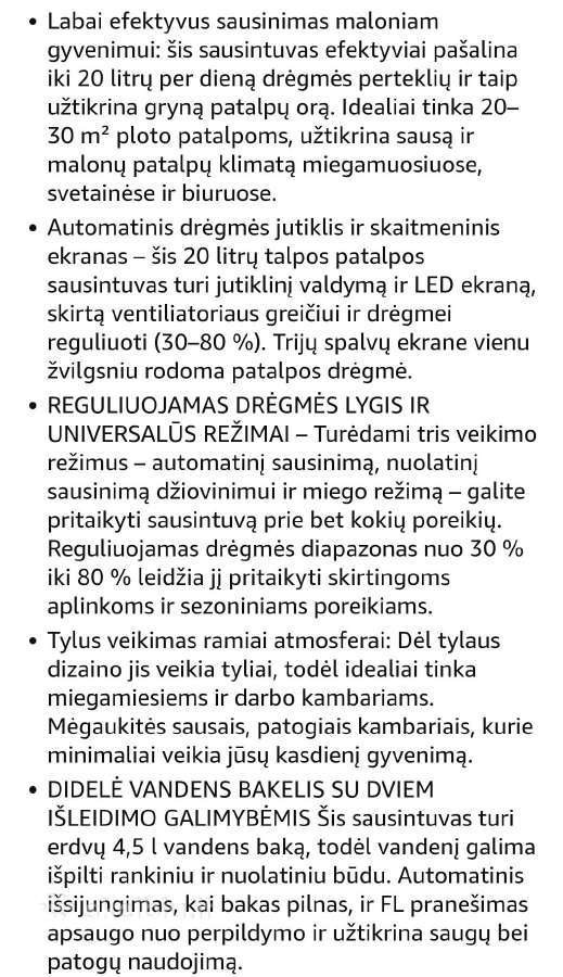 Oro sausintuvas,20l - nuotraukos Nr. 5