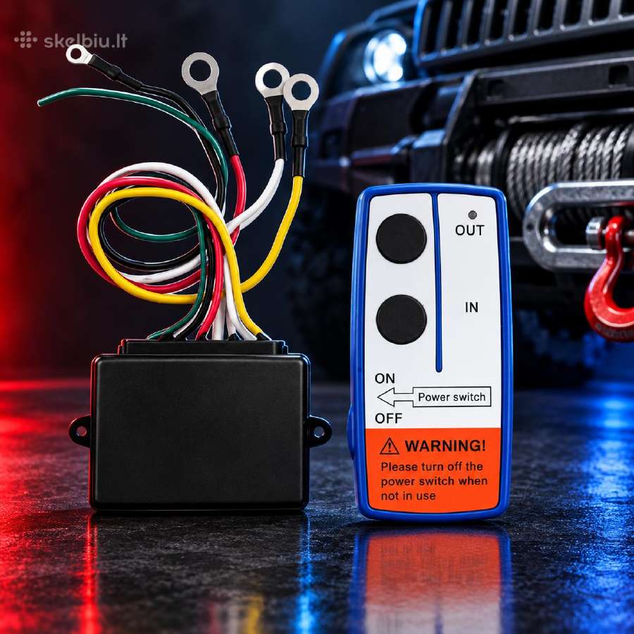 Elektrinės gervės belaidis valdymas12v-24v - nuotraukos Nr. 2