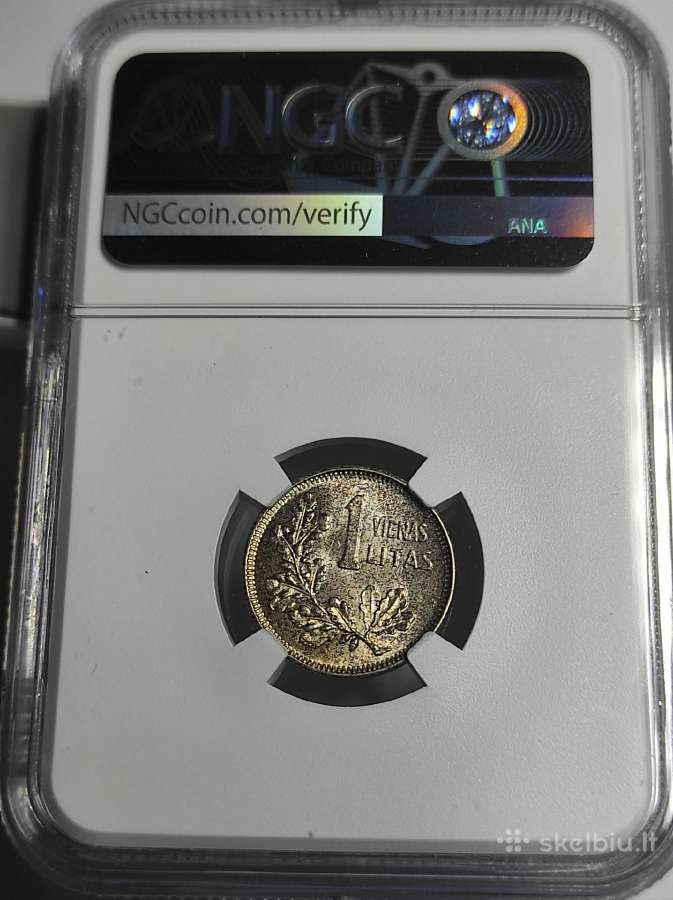 Lietuva 1 litas 1925 Kumelė Ngc Ms63 - nuotraukos Nr. 2