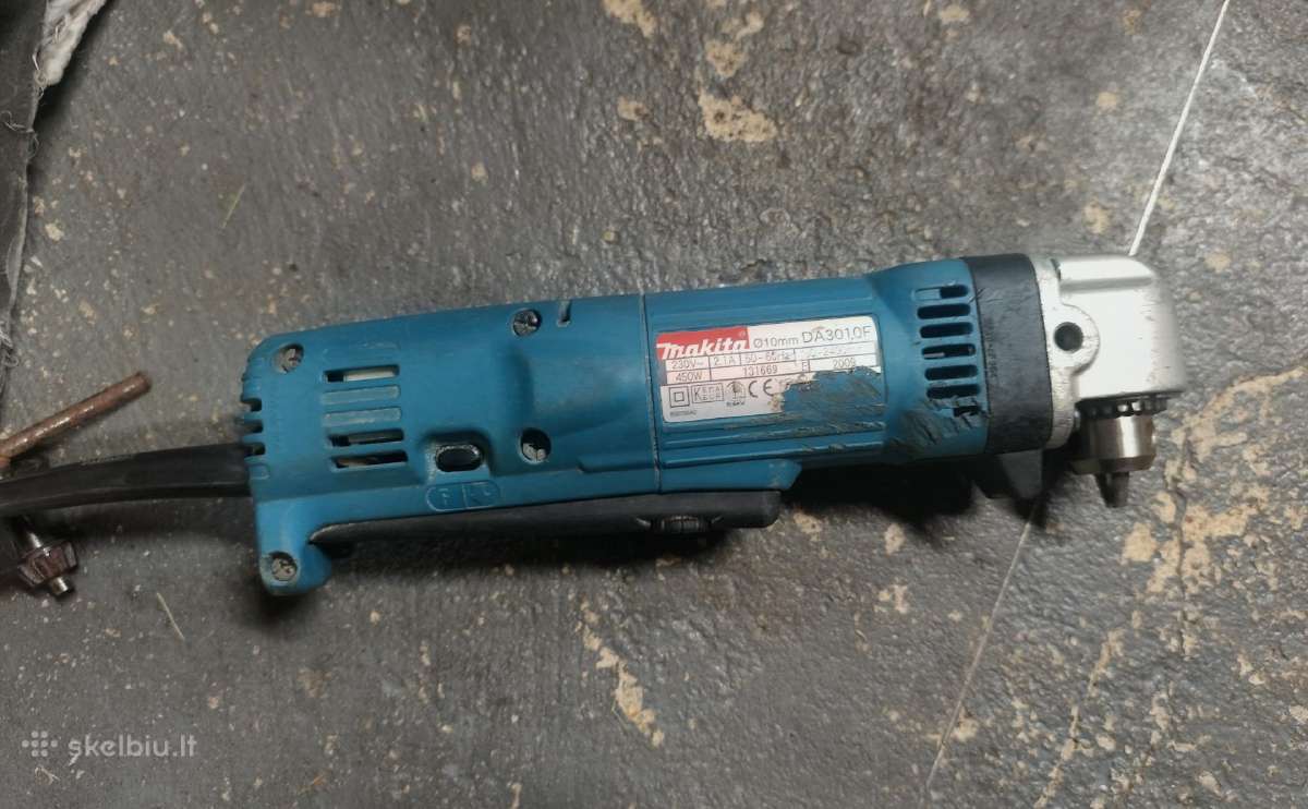 Makita Da3010f elektrinis kampinis gręžtuvas - nuotraukos Nr. 3