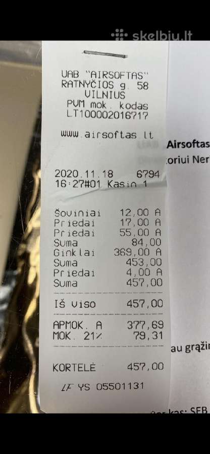 Airsoft šautuvas El-ar15 Aeg Series - nuotraukos Nr. 5