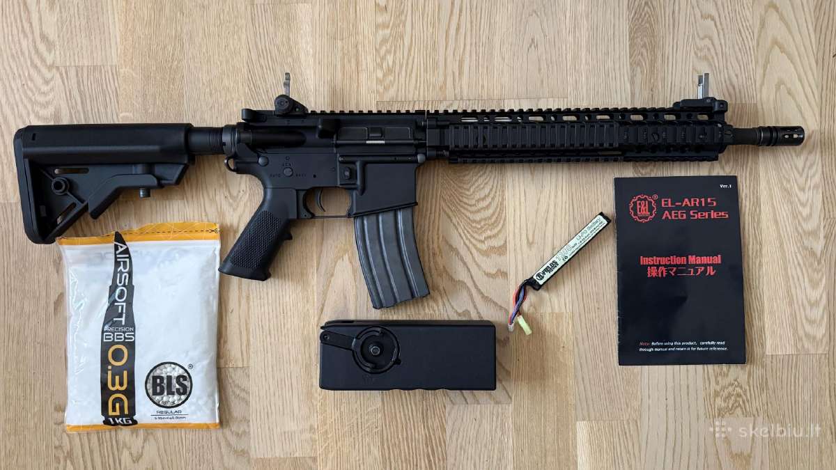 Airsoft šautuvas El-ar15 Aeg Series - nuotraukos Nr. 2