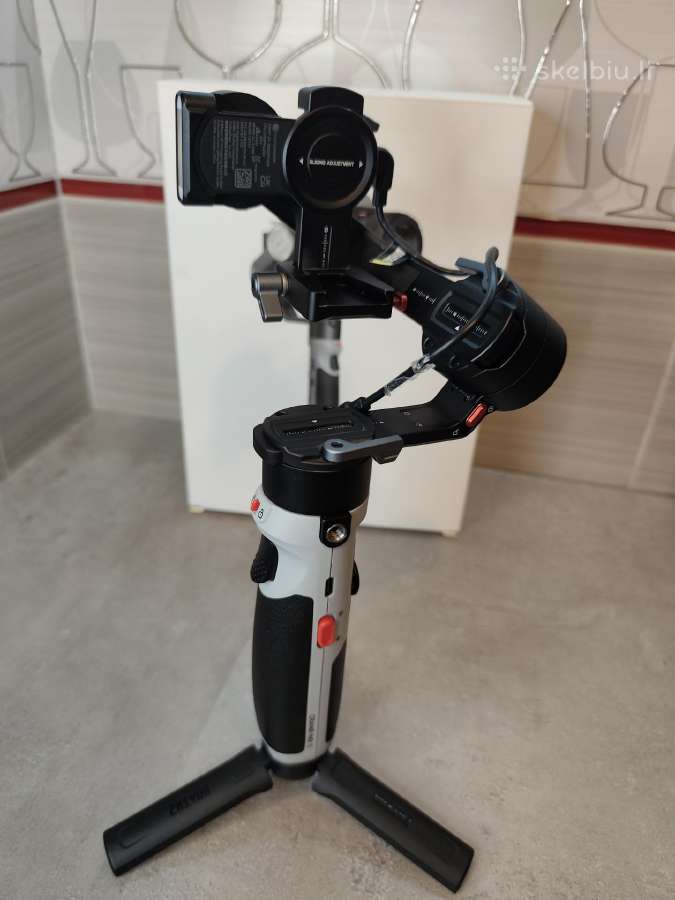 Stabilizatorius Zhiyun Crane M2s + Sony Zv E10 - nuotraukos Nr. 13