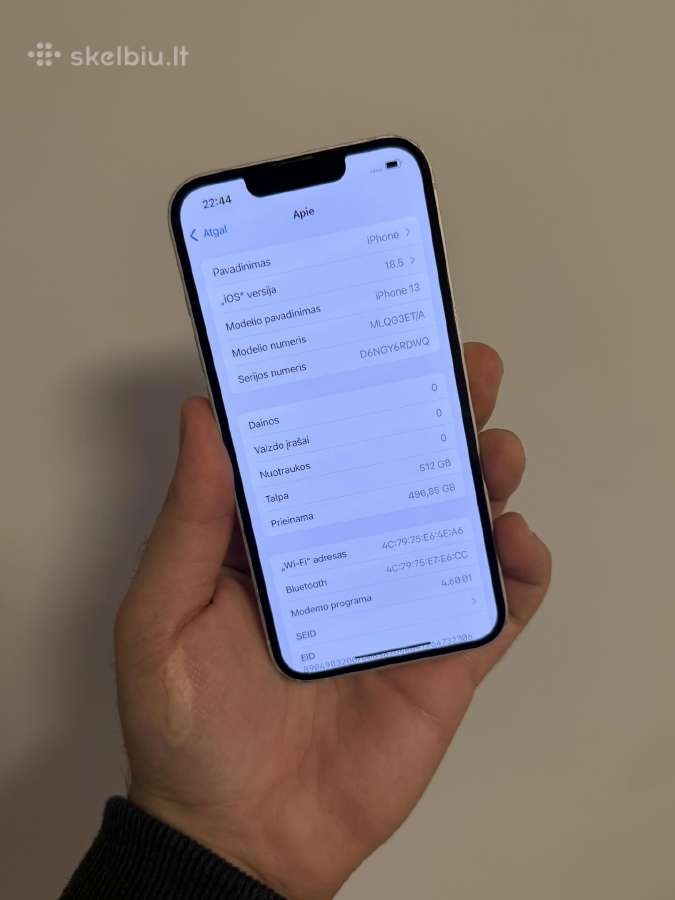 iPhone 13 512 GB - nuotraukos Nr. 3