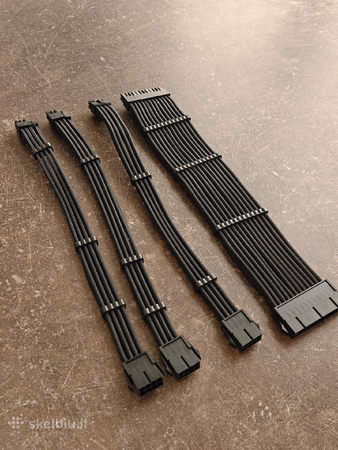 Sleaved and combed pc psu extension cables - nuotraukos Nr. 2