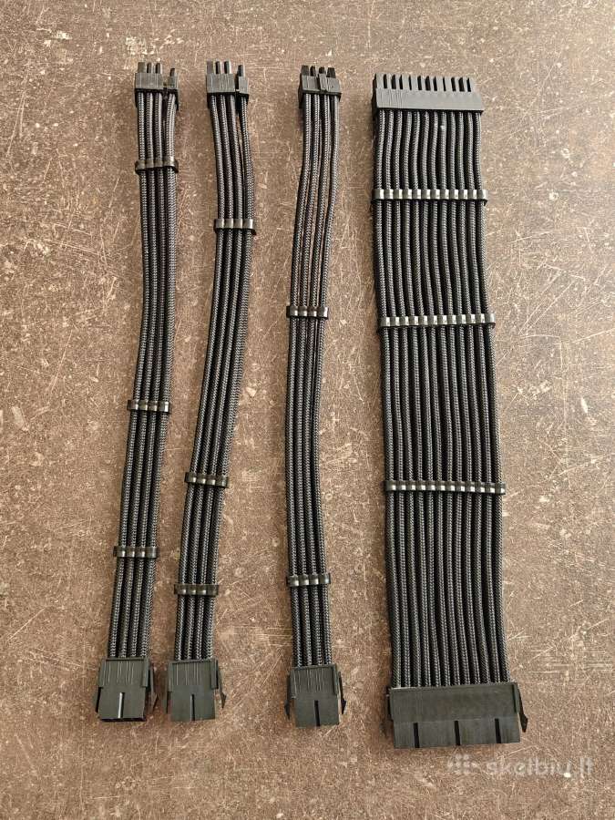 Sleaved and combed pc psu extension cables - nuotraukos Nr. 3