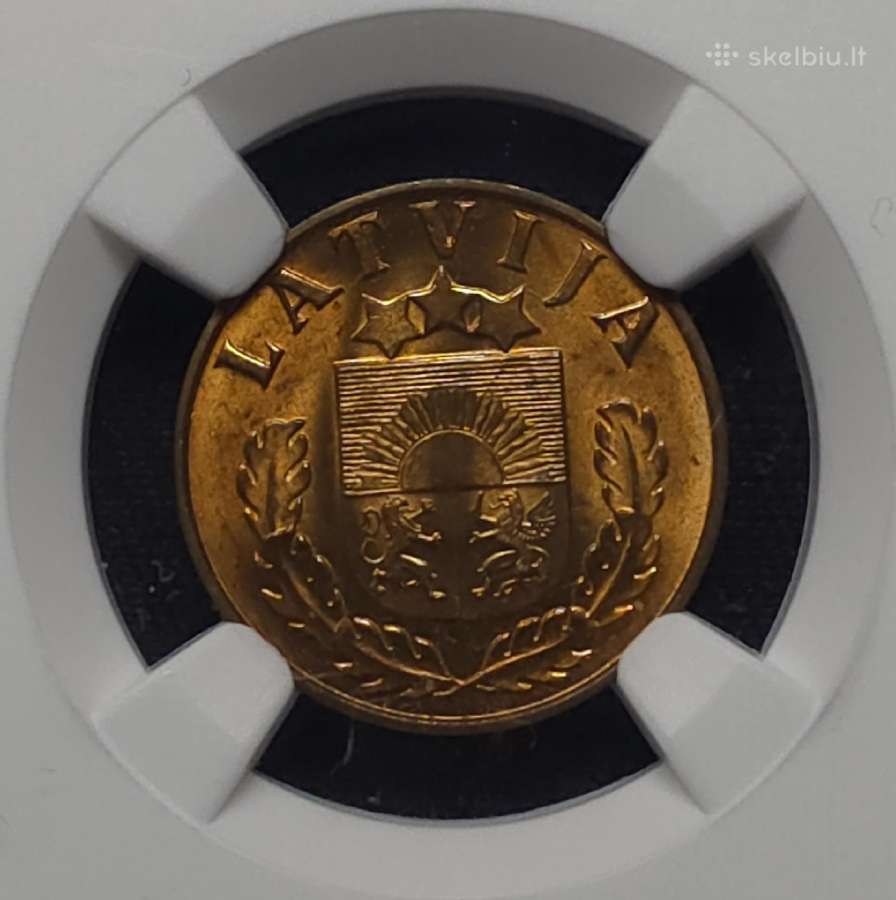 1 santimas, Latvija (1939 m.) (Ngc Ms 64 Rb) - nuotraukos Nr. 3