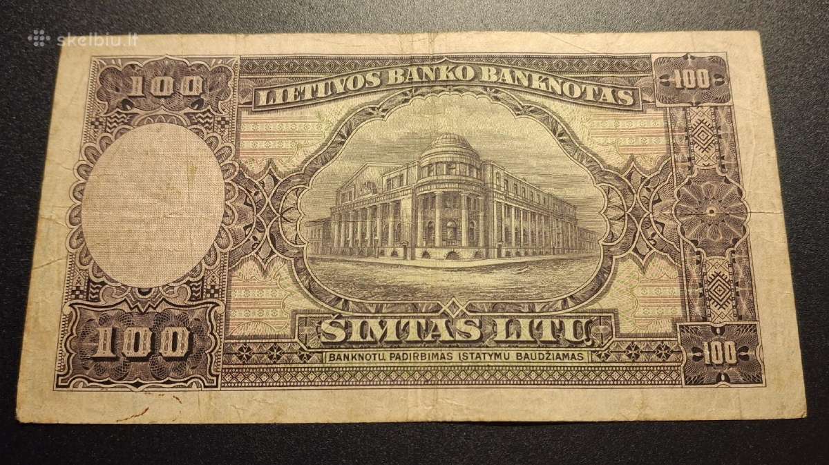 100 litų 1928 - nuotraukos Nr. 2