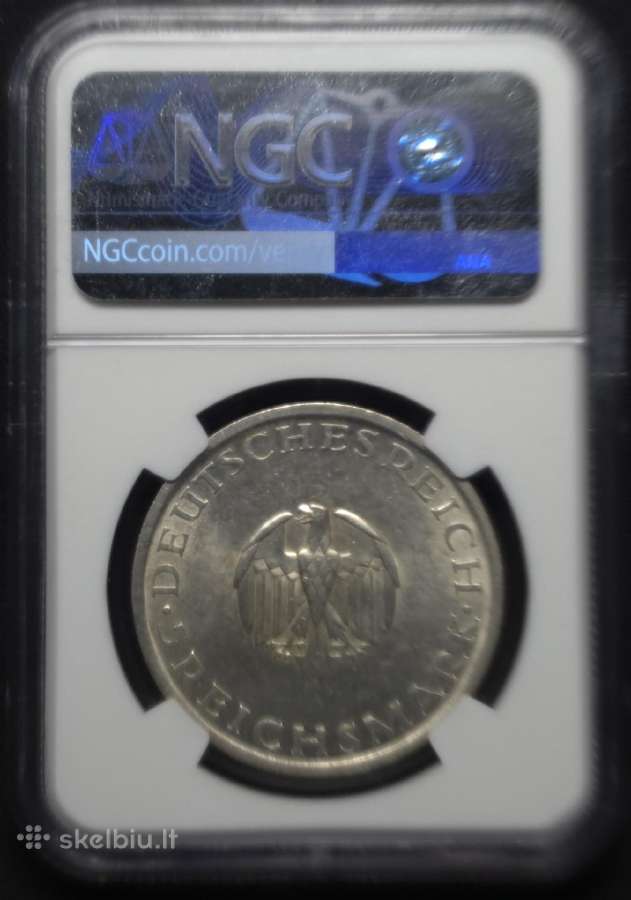 5 Rm, Vokietija (1929 F), „G. Lessing“ (Ngc Ms 62) - nuotraukos Nr. 2