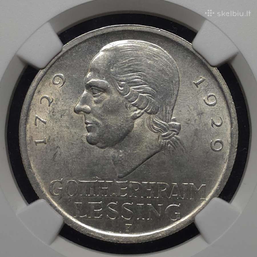5 Rm, Vokietija (1929 F), „G. Lessing“ (Ngc Ms 62) - nuotraukos Nr. 3