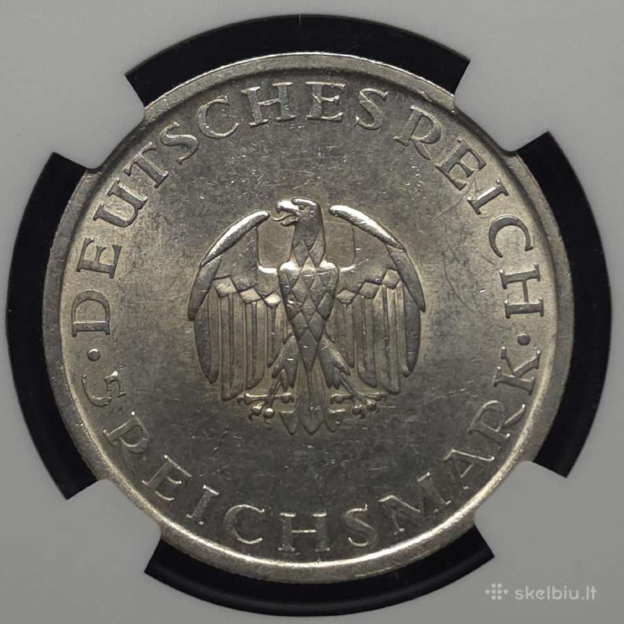5 Rm, Vokietija (1929 F), „G. Lessing“ (Ngc Ms 62) - nuotraukos Nr. 4