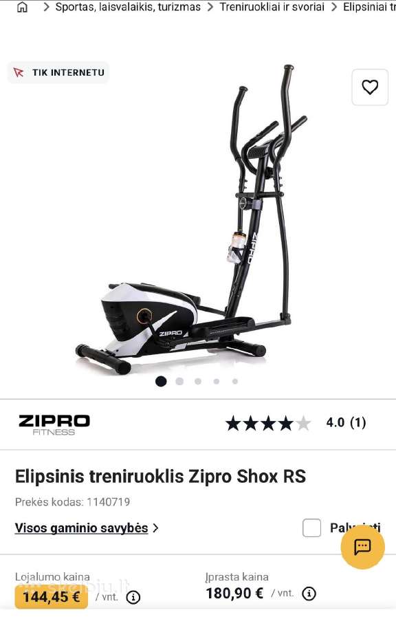 Elipsinis treniruoklis Zipro shox RS - nuotraukos Nr. 5