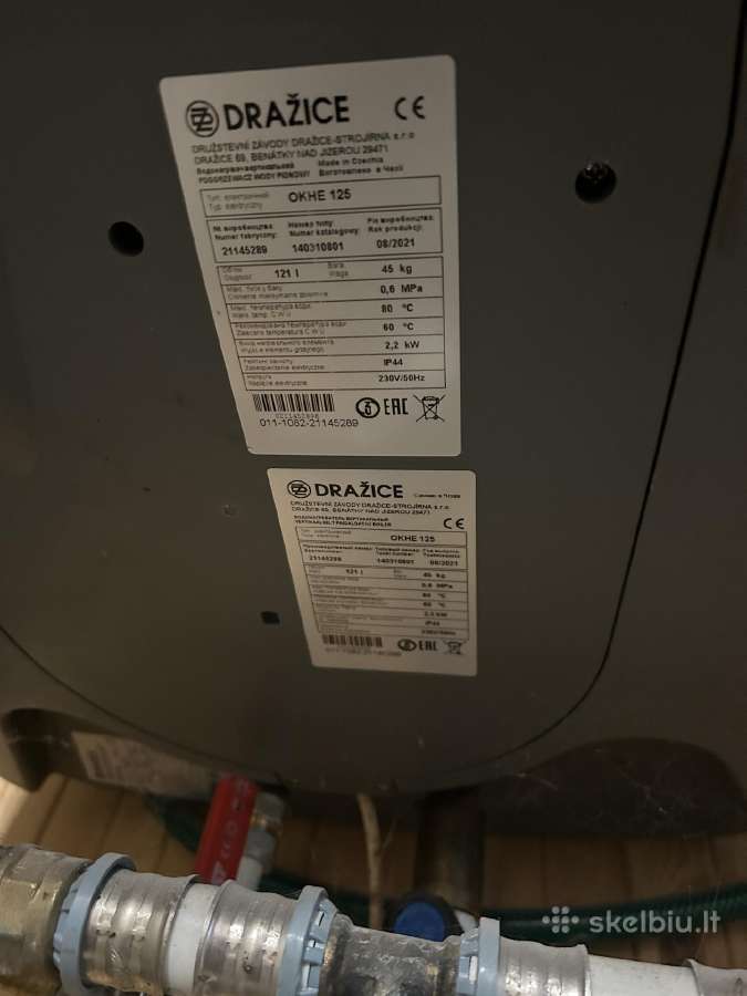 Elektrinis boileris Drazice 120l - nuotraukos Nr. 3