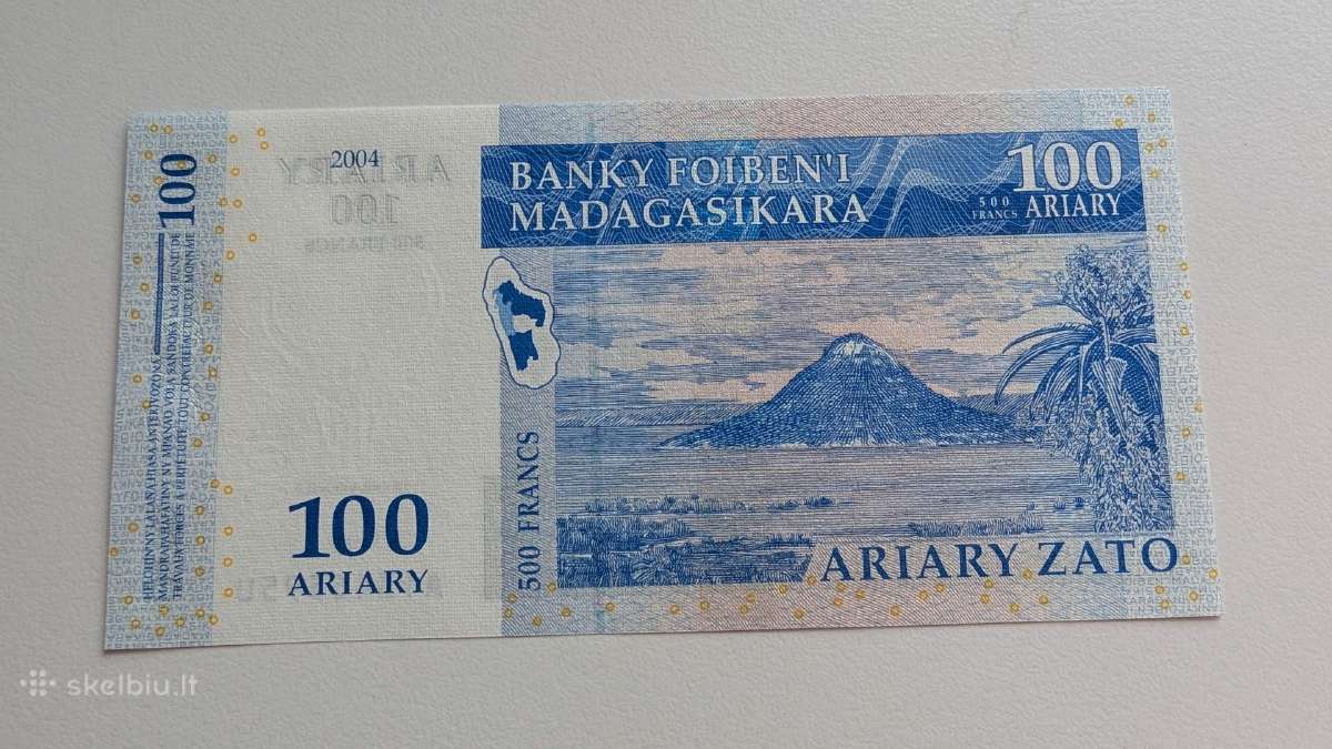 Madagaskaro 100 ariarių 2004 Unc - nuotraukos Nr. 2