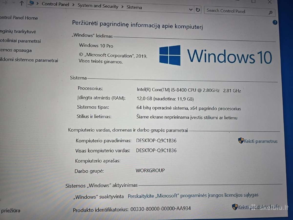 Hp 290 G1 Sff business Pc - nuotraukos Nr. 10