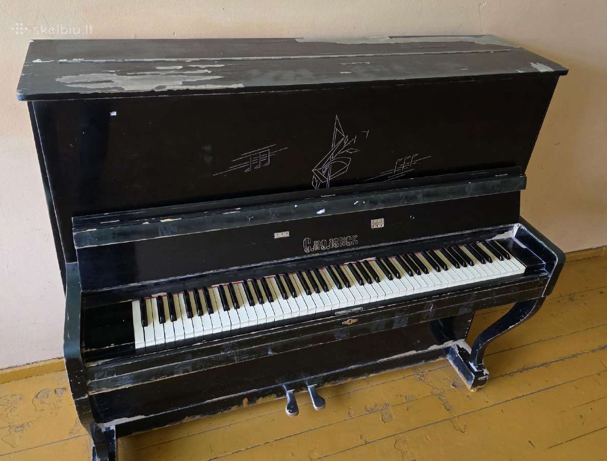 Senovinis sovietmečio pianinas Smolensk - nuotraukos Nr. 4