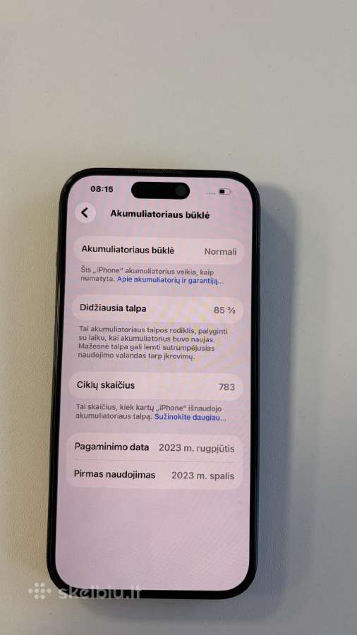 iPhone 15 256 GB, Black - nuotraukos Nr. 5