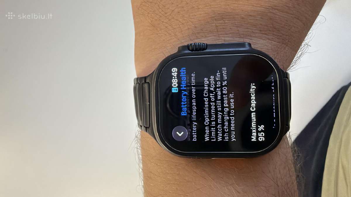 Apple Watch Ultra 2 49 mm Black Titanium - nuotraukos Nr. 6