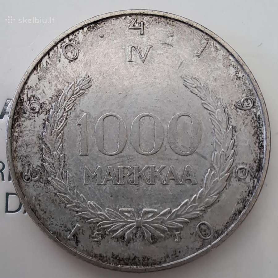 1960 Suomija 1000 markių - nuotraukos Nr. 2