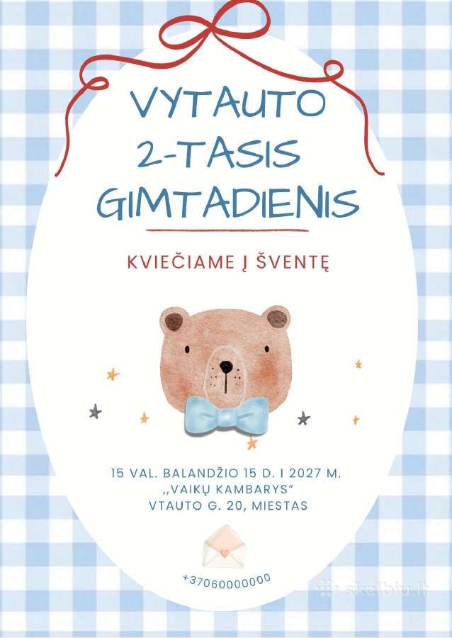Kvietimai gimtadieniui, krikštynoms - nuotraukos Nr. 4
