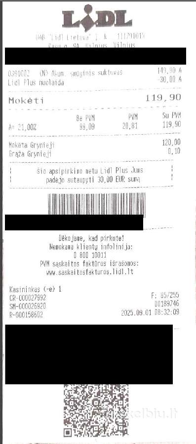 Parkside impactas 1,356 Nm - nuotraukos Nr. 2