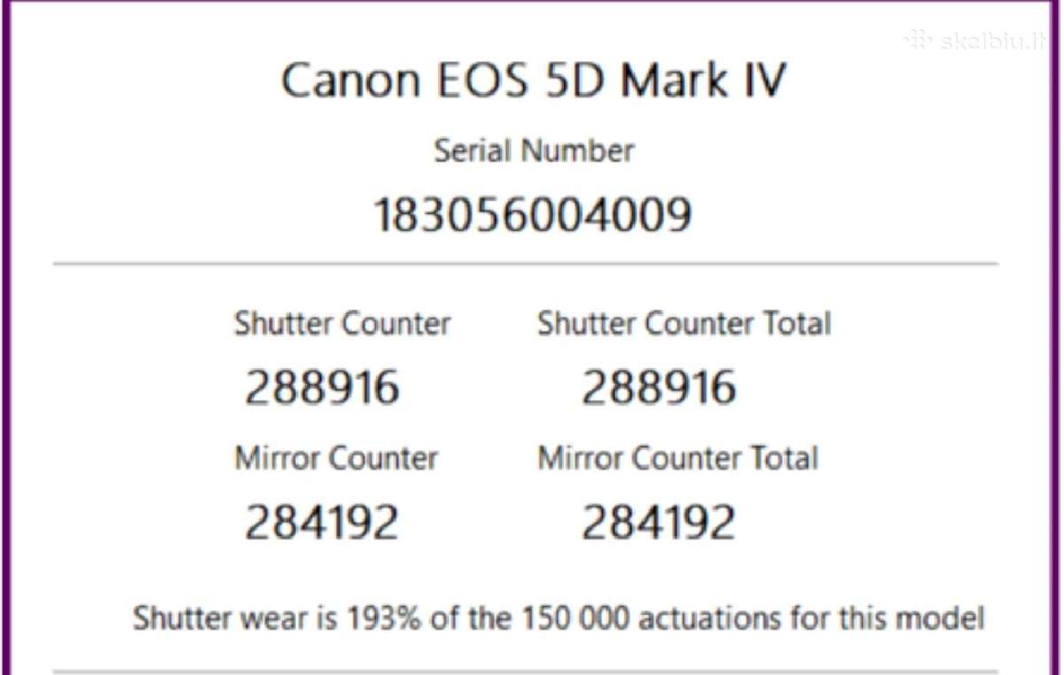 Canon EOS 5D Mark Iv Dslr - nuotraukos Nr. 9