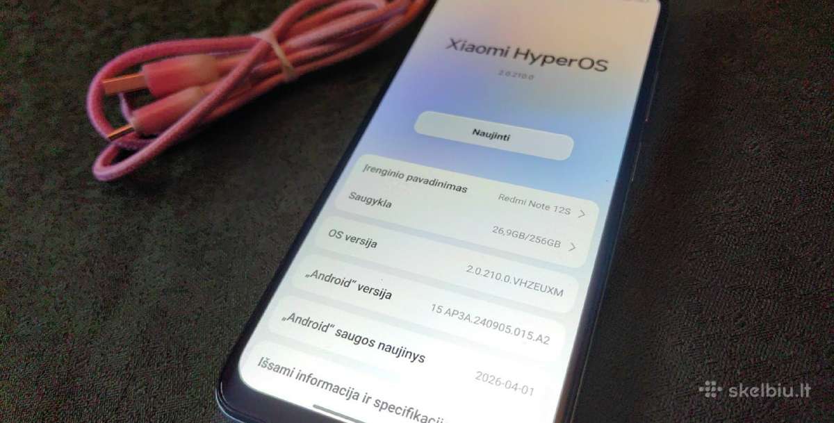 Xiaomi Redmi Note 12s 16/256gb - nuotraukos Nr. 3