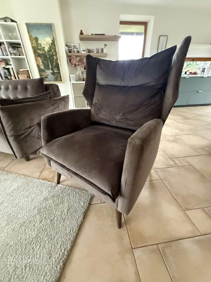 Sofa su miegama dalimi, fotelis - nuotraukos Nr. 3
