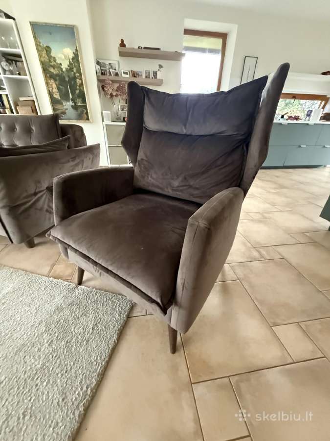 Sofa su miegama dalimi, fotelis - nuotraukos Nr. 4