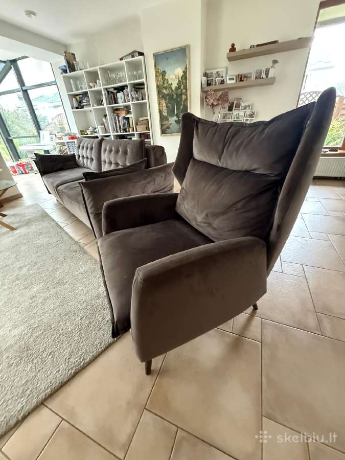 Sofa su miegama dalimi, fotelis - nuotraukos Nr. 5