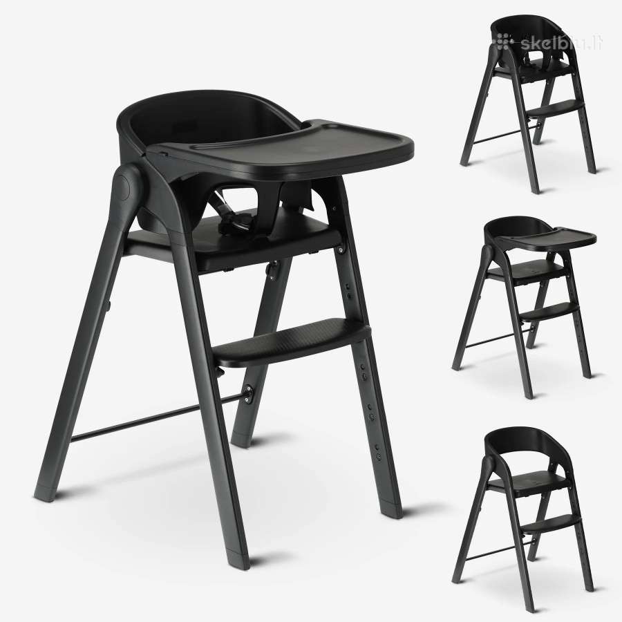Luxury High Chair Black / Maitinimo kedute Nauja - nuotraukos Nr. 2