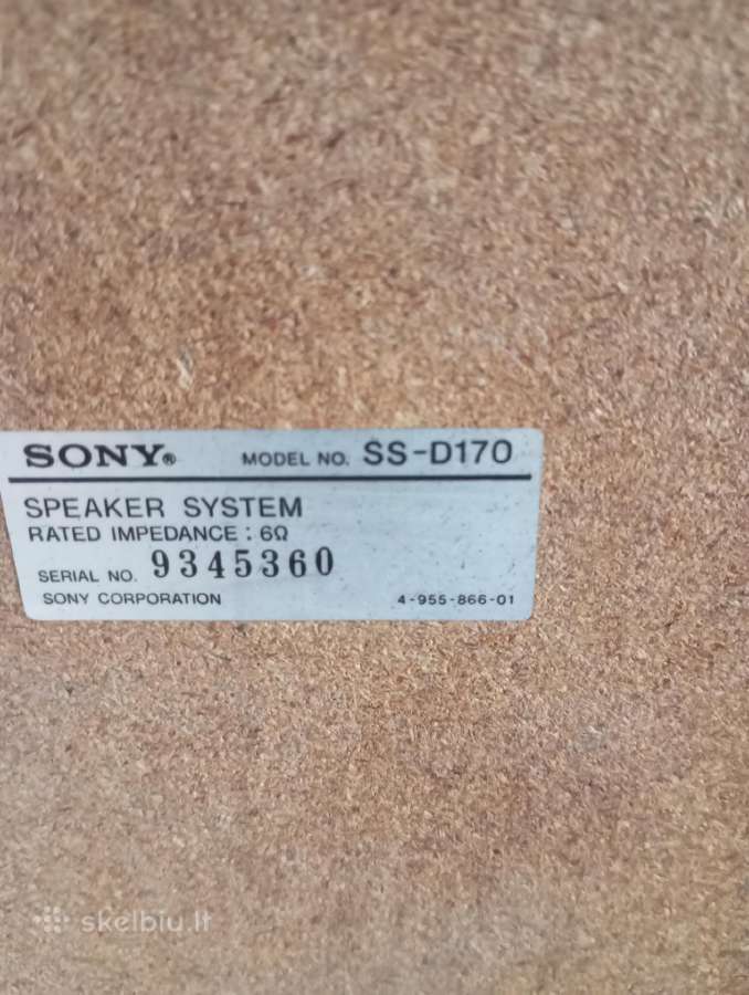 Elfa 201-3/sony ss-d170 - nuotraukos Nr. 23