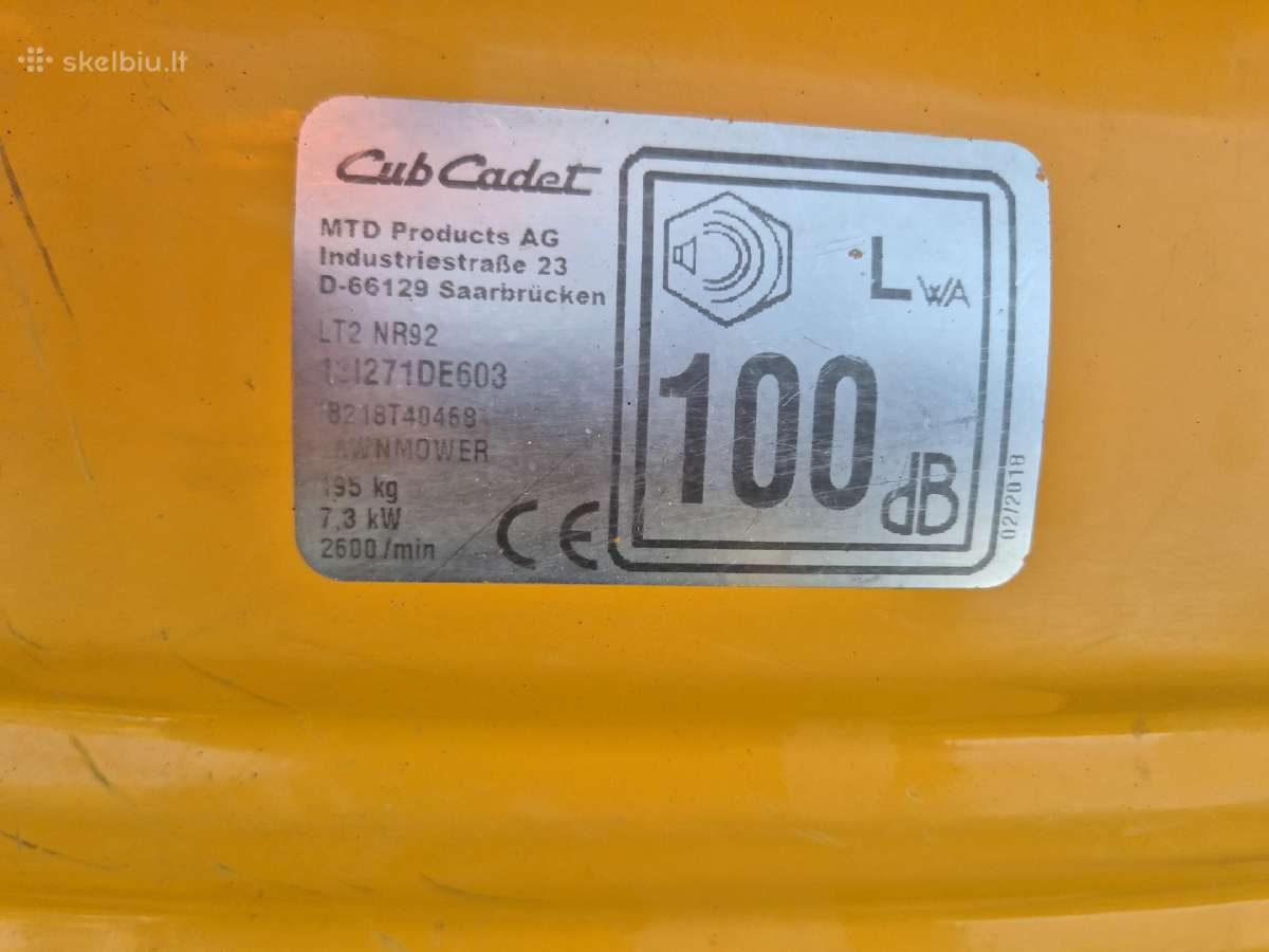 Cub cadet - nuotraukos Nr. 11