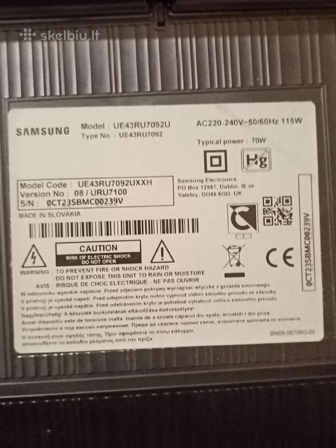 Samsung 43" - nuotraukos Nr. 2