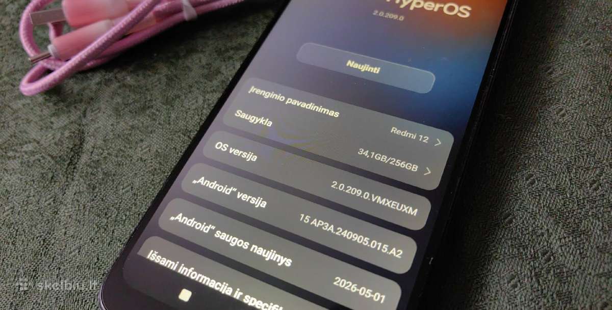 Xiaomi Redmi 12 16/256gb - nuotraukos Nr. 3