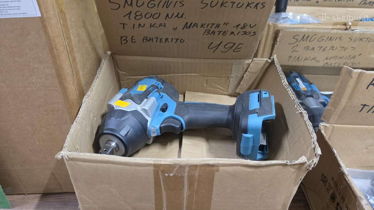 Makitom 18v pakrovejas dvigubas+2baterijos - nuotraukos Nr. 12