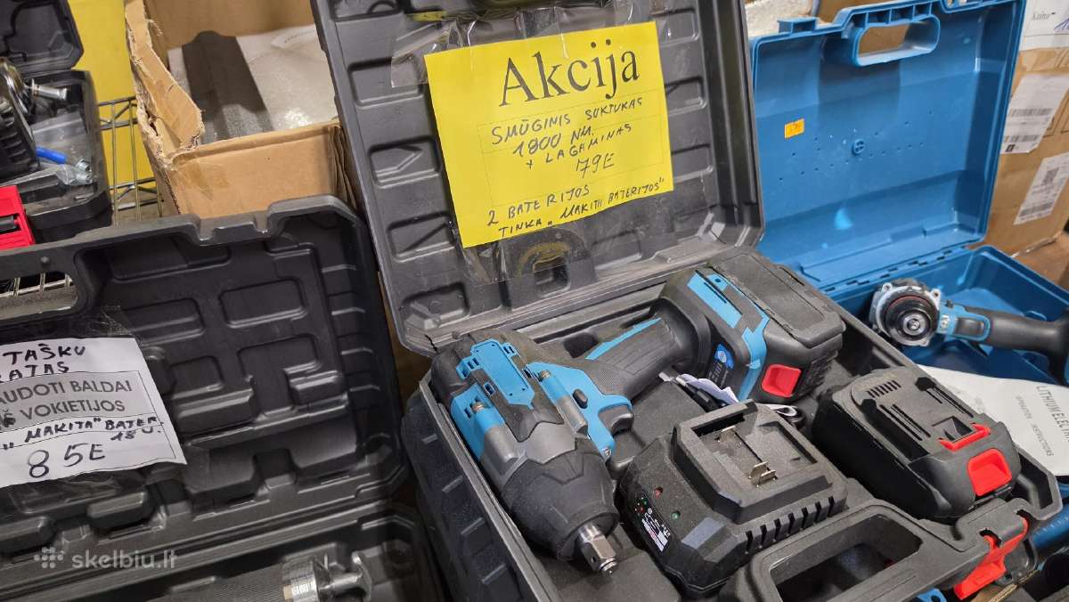 Makitom 18v pakrovejas dvigubas+2baterijos - nuotraukos Nr. 13