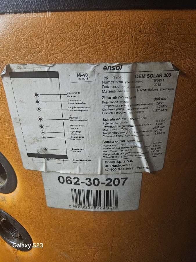 Parduodu Akumuliacine Talpa/ Boileri 300ltr - nuotraukos Nr. 4