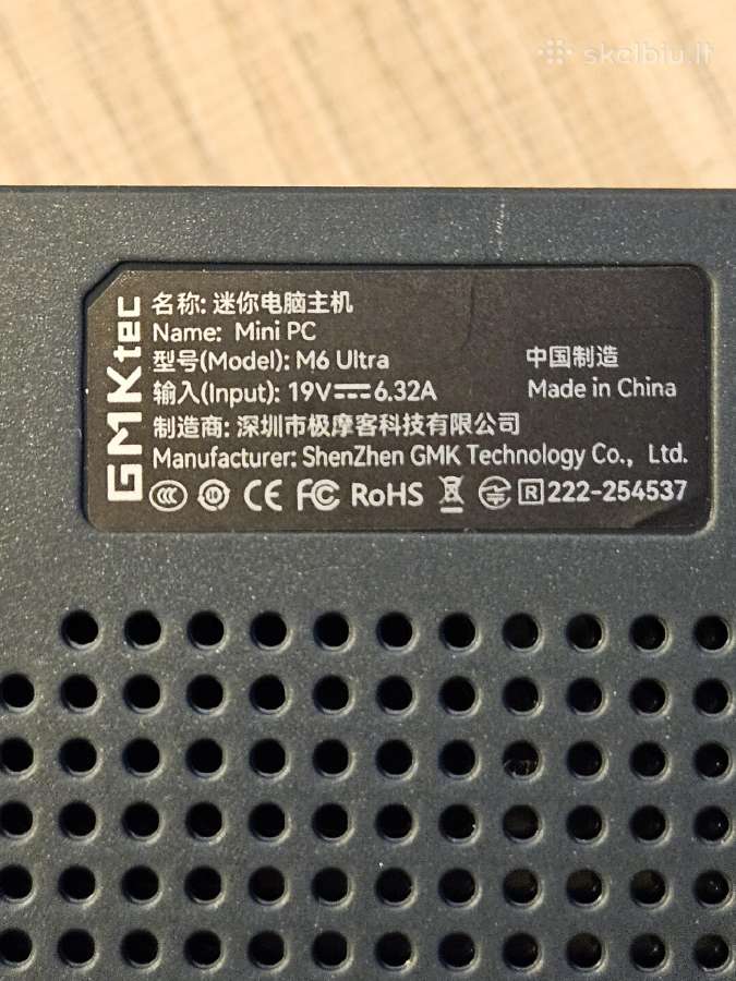 Gmktec Nucbox M6 Ultra Mini Pc - nuotraukos Nr. 4